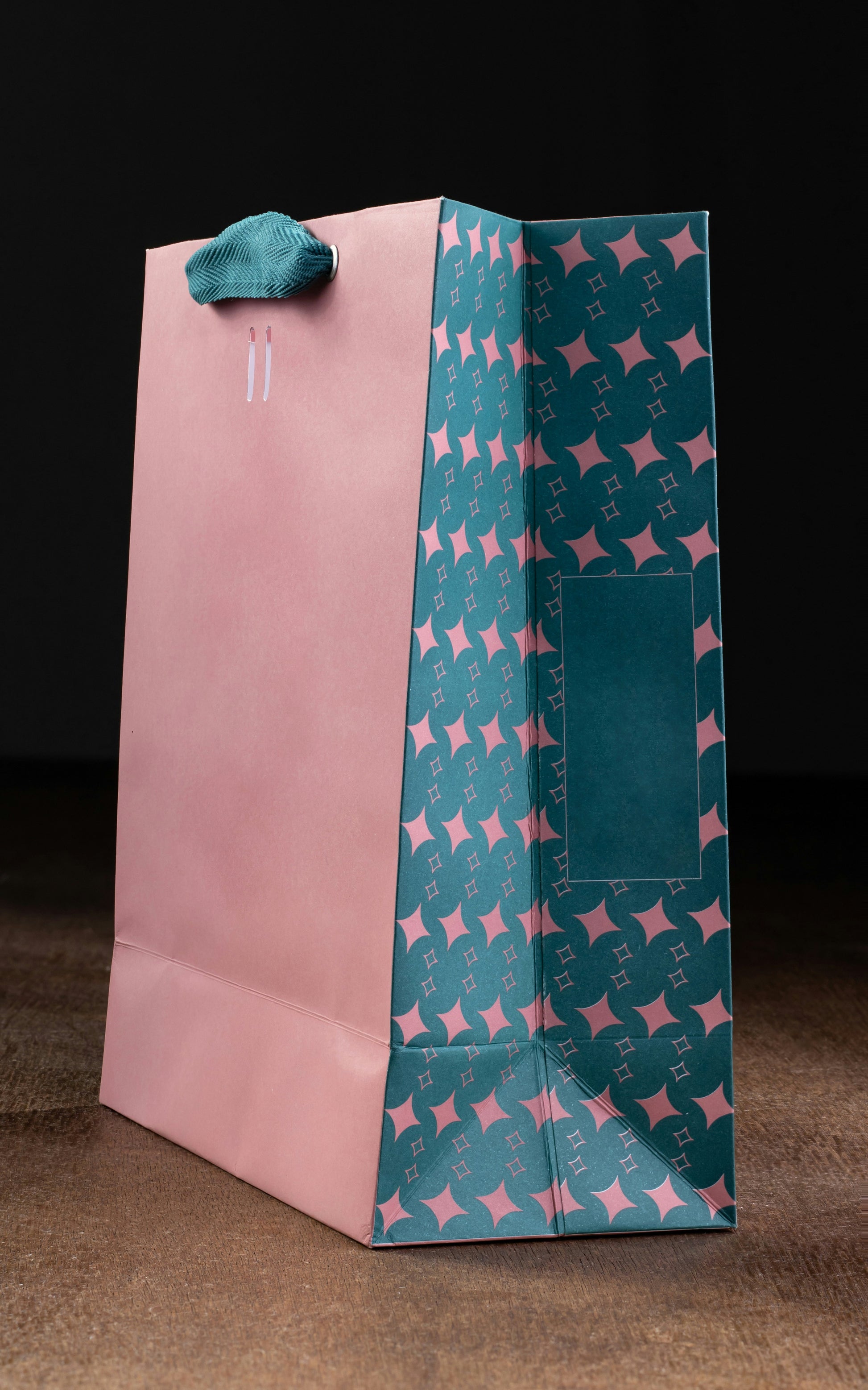 DEPON Paper Bags Luxury Pink & Teal Paper Bag