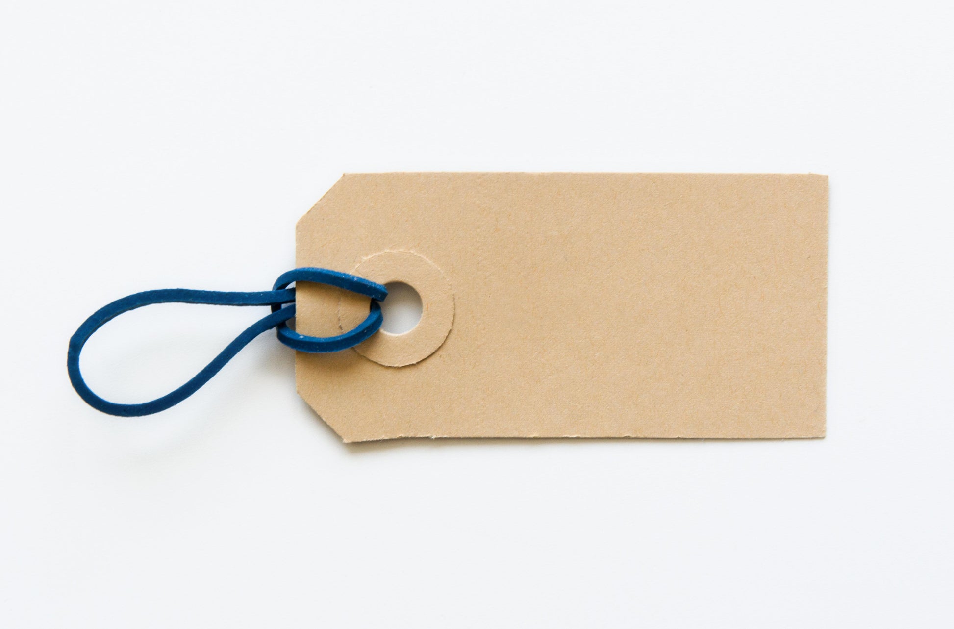 DEPON Swing Tags Blue Ring Brown Label