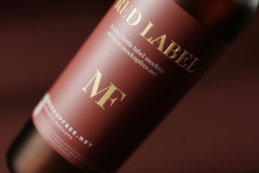 DEPON Wine Labels Red Label Wine Bottle