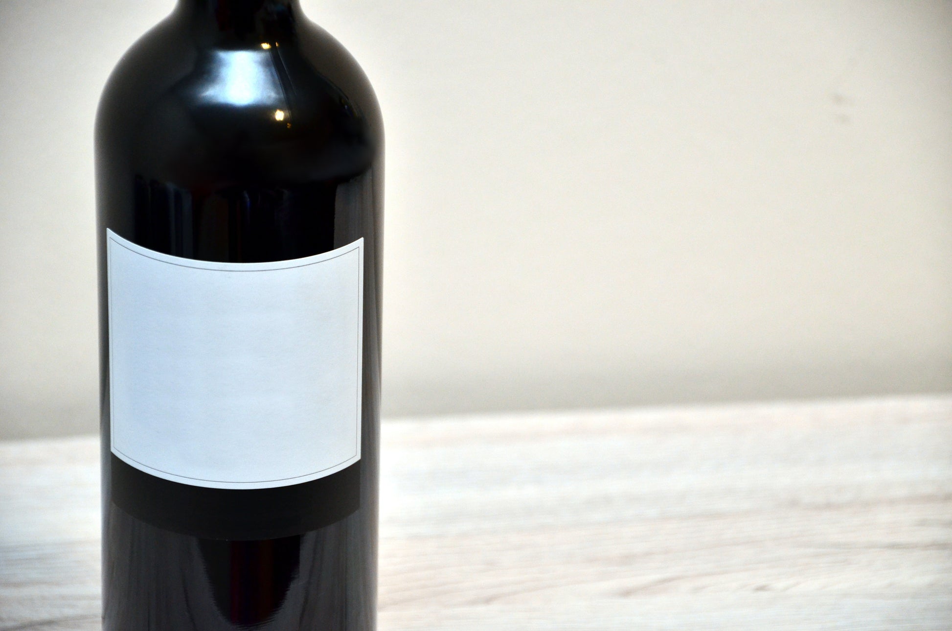 DEPON Wine Labels Wine Bottle with Blank Label